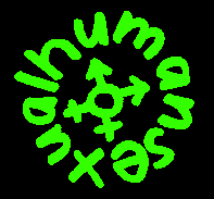  Humansexual badge design 