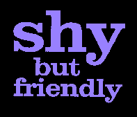  Shy but friendly badge design 