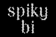  Spiky bi badge design 
